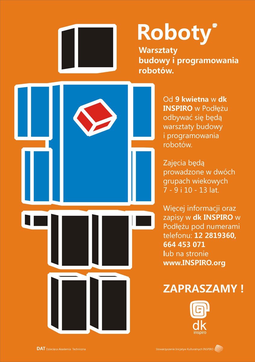 Roboty – warsztaty budowy i programowania robotów